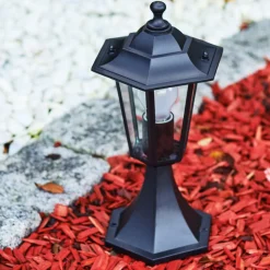 Borne Lumineuse Valtimo Noir, 1 Lumiere