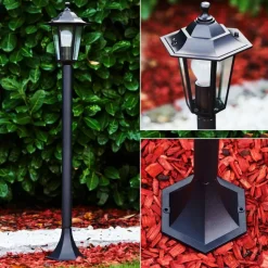 Borne Lumineuse Valtimo Noir, 1 Lumiere