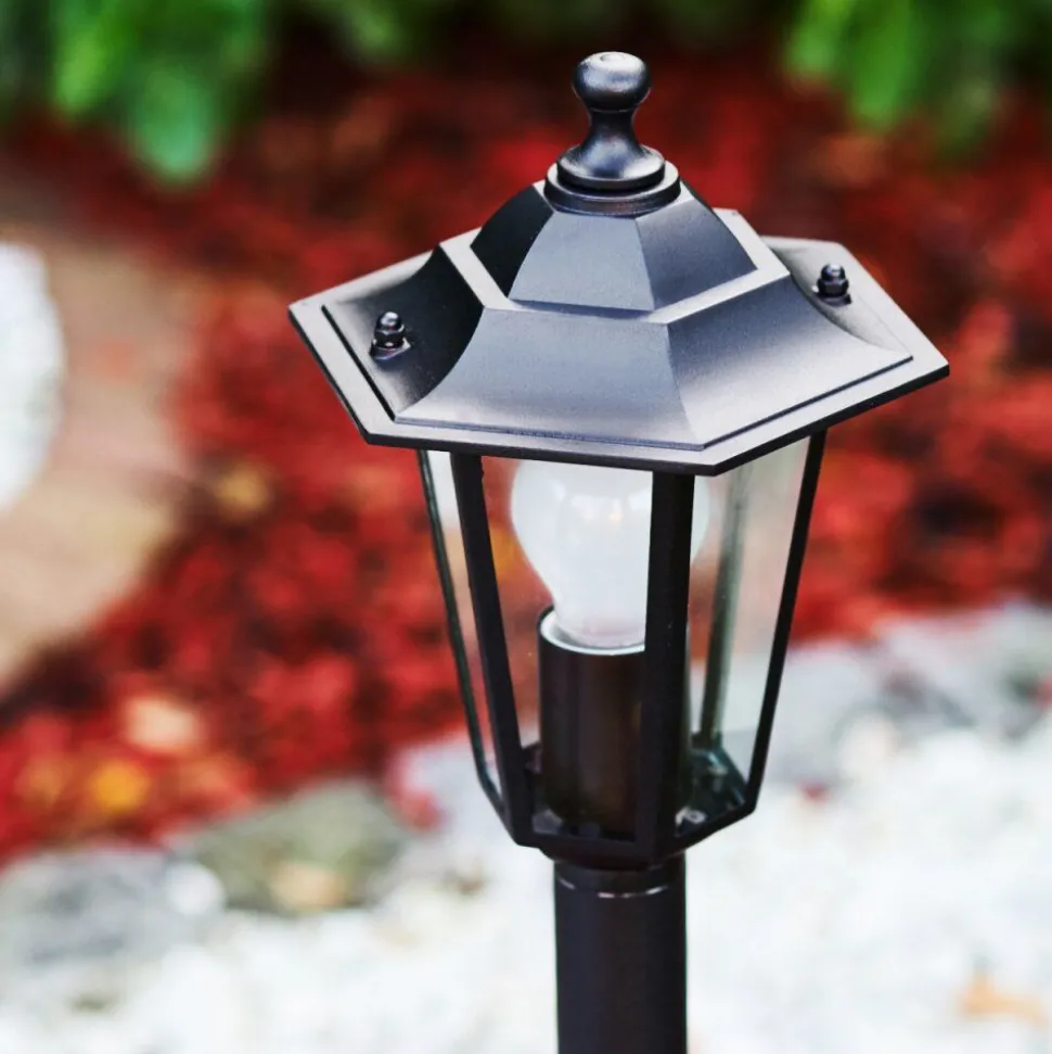 Borne Lumineuse Valtimo Noir, 1 Lumiere