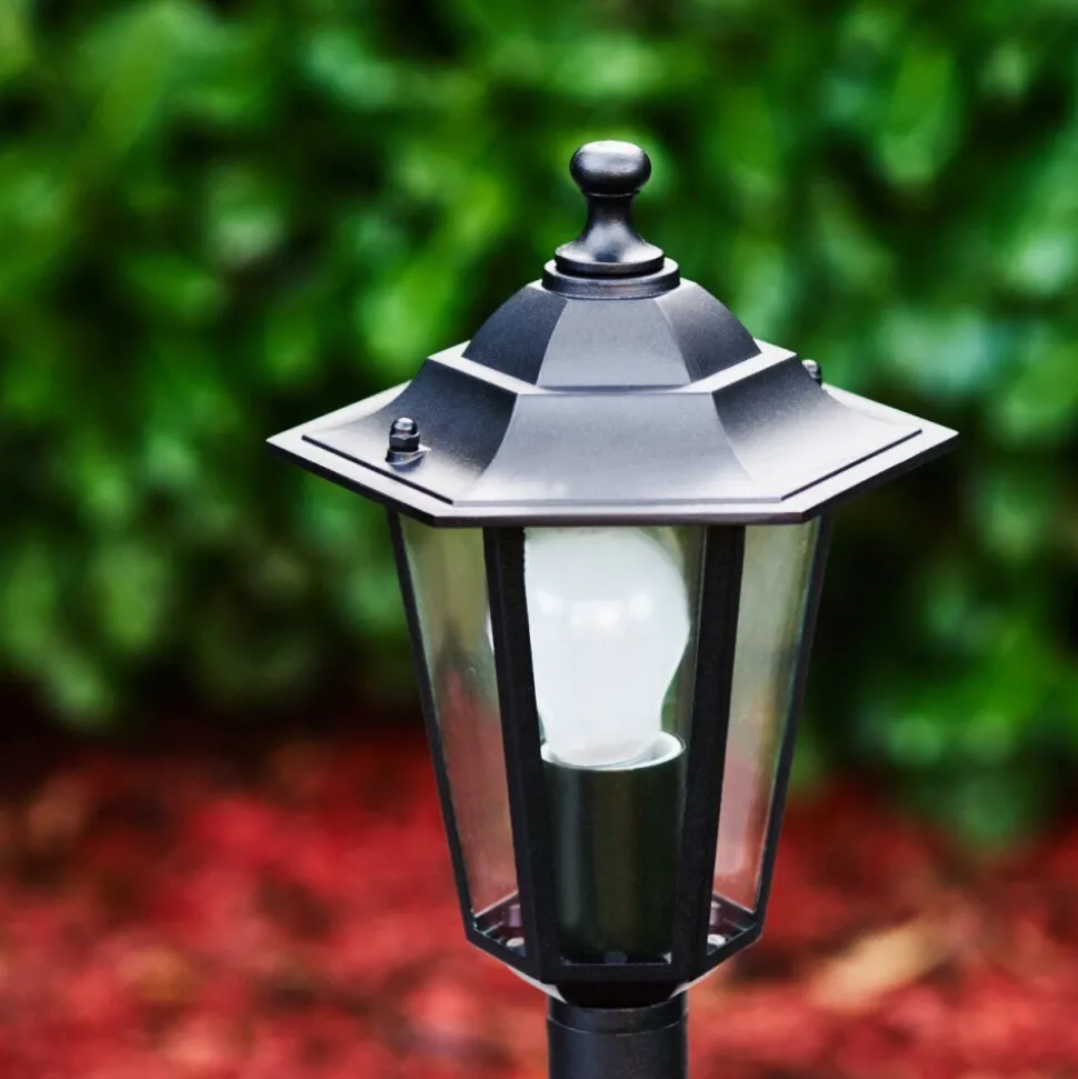 Borne Lumineuse Valtimo Noir, 1 Lumiere