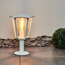Borne Lumineuse Venneshamm Blanc, 1 Lumiere