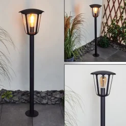 Borne Lumineuse Venneshamm Noir, 1 Lumiere