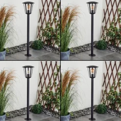 Borne Lumineuse Venneshamm Noir, 1 Lumiere