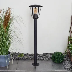Borne Lumineuse Venneshamm Noir, 1 Lumiere