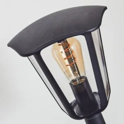 Borne Lumineuse Venneshamm Noir, 1 Lumiere