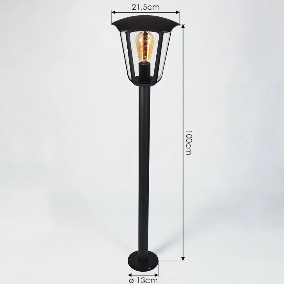 Borne Lumineuse Venneshamm Noir, 1 Lumiere
