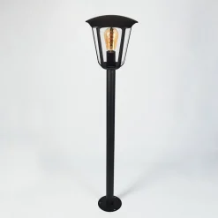 Borne Lumineuse Venneshamm Noir, 1 Lumiere
