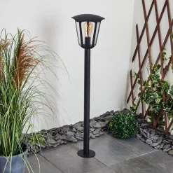 Borne Lumineuse Venneshamm Noir, 1 Lumiere