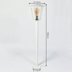 Borne Lumineuse Venneshamm Blanc, 1 Lumiere