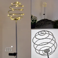 Borne Lumineuse Zermatt Led Argente, 28 Lumieres