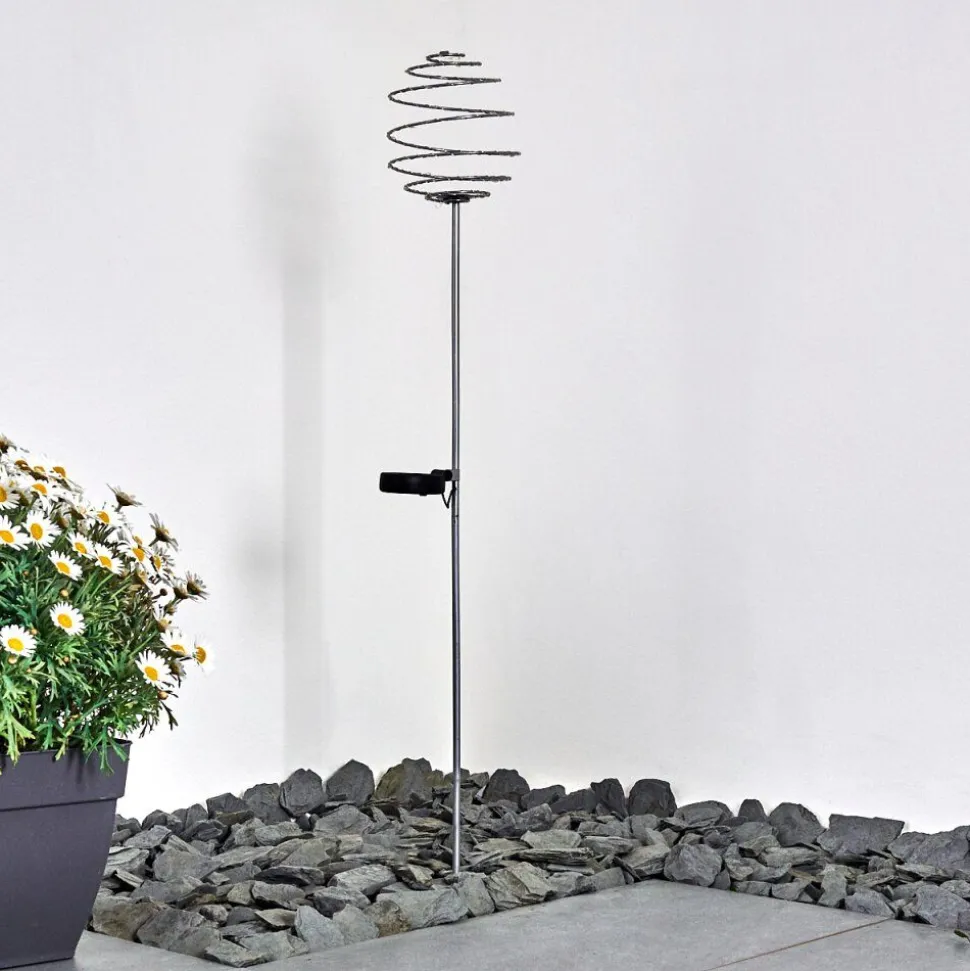 Borne Lumineuse Zermatt Led Argente, 28 Lumieres