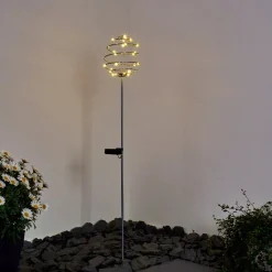 Borne Lumineuse Zermatt Led Argente, 28 Lumieres