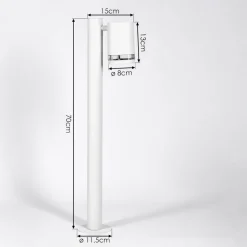 Borne Lumineuseamyton Blanc, 1 Lumiere