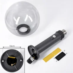 Borne Lumineusebostarenga Anthracite, 1 Lumiere, Detecteur De Mouvement