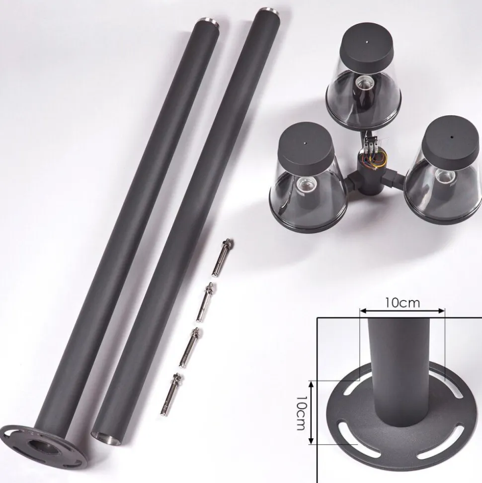 Borne Lumineuseeloida Anthracite, 3 Lumieres