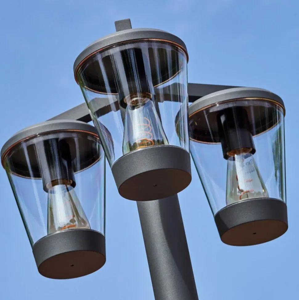 Borne Lumineuseeloida Anthracite, 3 Lumieres