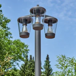 Borne Lumineuseeloida Anthracite, 3 Lumieres