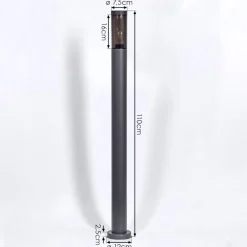 Borne Lumineusegaborone Anthracite, 1 Lumiere