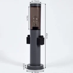 Borne Lumineusegaborone Anthracite, 1 Lumiere