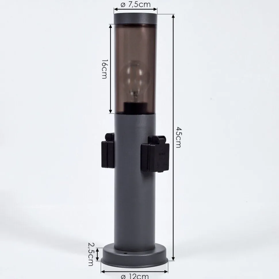 Borne Lumineusegaborone Anthracite, 1 Lumiere
