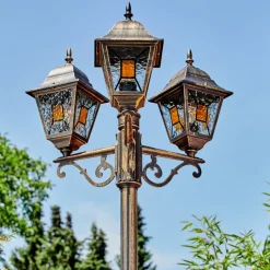 Borne Lumineusehalla Brun, Or, Noir, 3 Lumieres