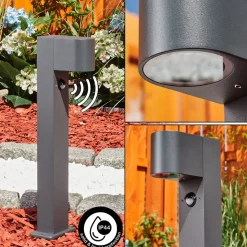 Borne Lumineusekingstown Anthracite, 1 Lumiere, Detecteur De Mouvement