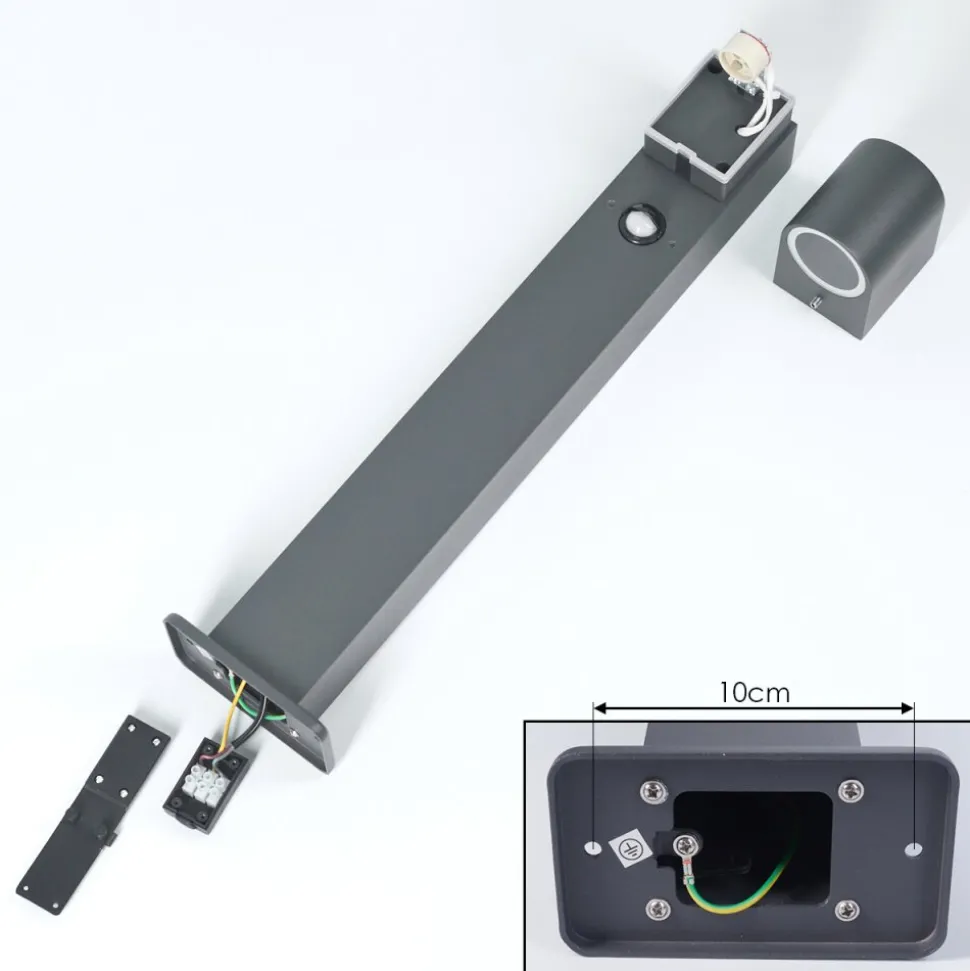 Borne Lumineusekingstown Anthracite, 1 Lumiere, Detecteur De Mouvement