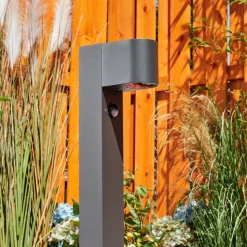 Borne Lumineusekingstown Anthracite, 1 Lumiere, Detecteur De Mouvement