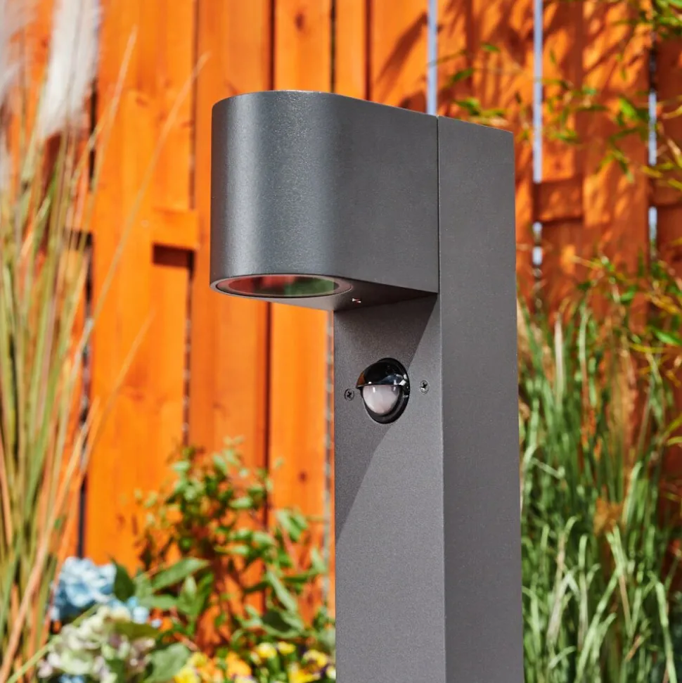 Borne Lumineusekingstown Anthracite, 1 Lumiere, Detecteur De Mouvement