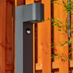 Borne Lumineusekingstown Anthracite, 1 Lumiere, Detecteur De Mouvement