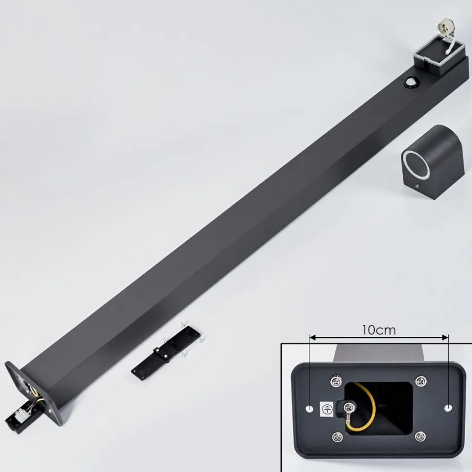 Borne Lumineusekingstown Anthracite, 1 Lumiere, Detecteur De Mouvement