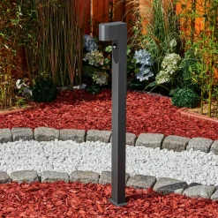 Borne Lumineusekingstown Anthracite, 1 Lumiere, Detecteur De Mouvement
