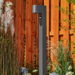 Borne Lumineusekingstown Anthracite, 1 Lumiere, Detecteur De Mouvement