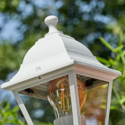 Borne Lumineusemurto Blanc, 3 Lumieres