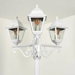 Borne Lumineusemurto Blanc, 3 Lumieres