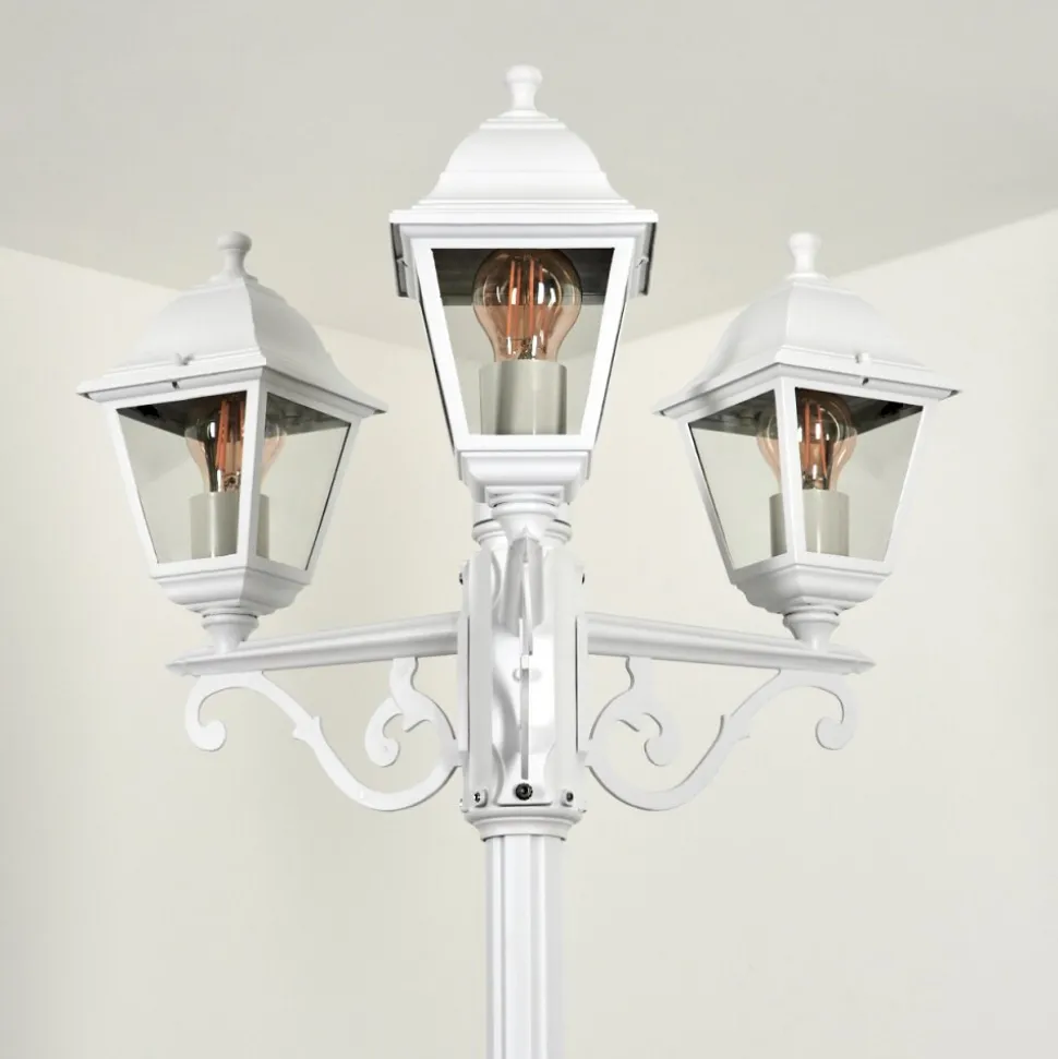 Borne Lumineusemurto Blanc, 3 Lumieres