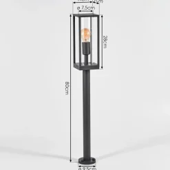 Borne Lumineuseoiba Anthracite, 1 Lumiere