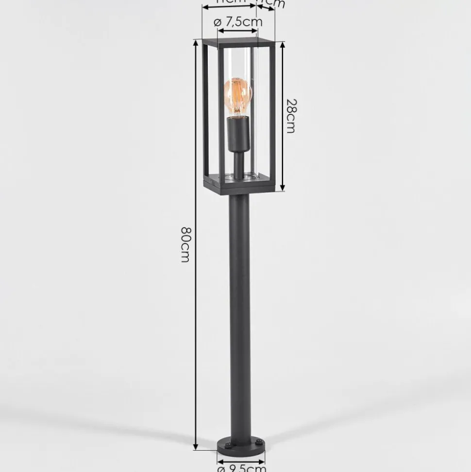 Borne Lumineuseoiba Anthracite, 1 Lumiere