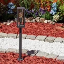 Borne Lumineuseoiba Anthracite, 1 Lumiere