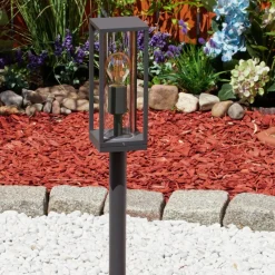 Borne Lumineuseoiba Anthracite, 1 Lumiere