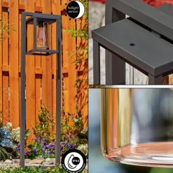 Borne Lumineuseparkkola Anthracite, 1 Lumiere