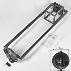 Borne Lumineuseparkkola Anthracite, 1 Lumiere