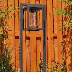 Borne Lumineuseparkkola Anthracite, 1 Lumiere