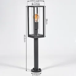 Borne Lumineuseradnor Anthracite, 1 Lumiere
