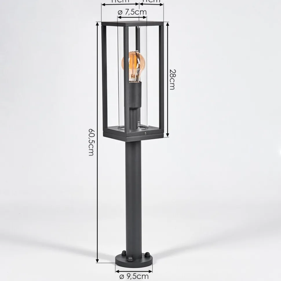 Borne Lumineuseradnor Anthracite, 1 Lumiere
