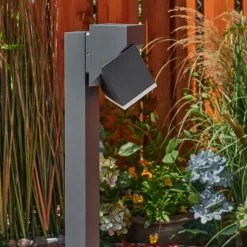 Borne Lumineusetoogong Led Anthracite, 1 Lumiere