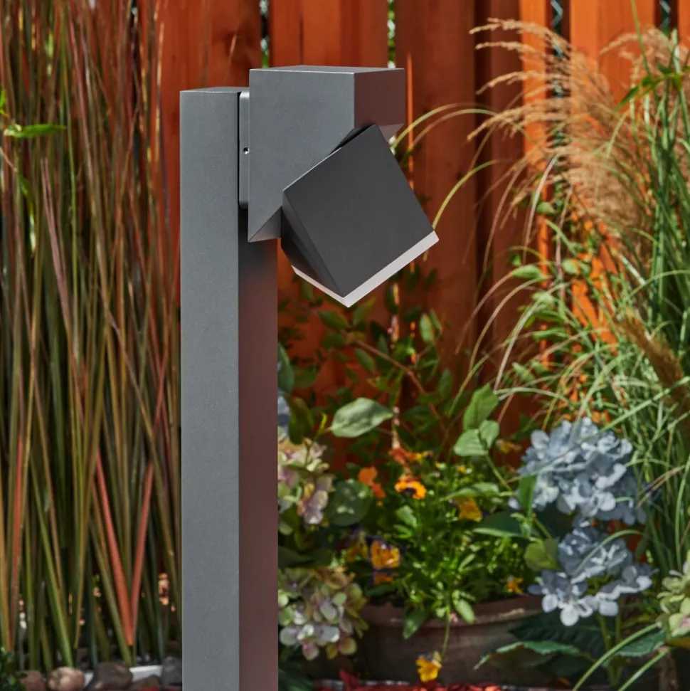 Borne Lumineusetoogong Led Anthracite, 1 Lumiere