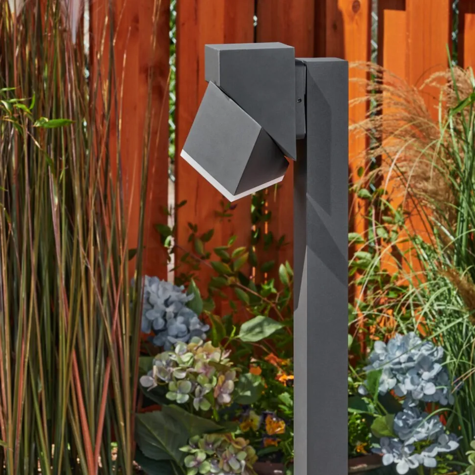 Borne Lumineusetoogong Led Anthracite, 1 Lumiere
