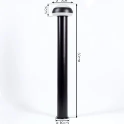 Borne Lumineusevinara Led Noir, 1 Lumiere