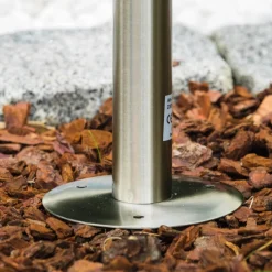 Borne Moskau Acier Inoxydable, 1 Lumiere